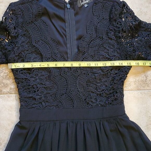 Lulus Angel in disguise black lace skater dress - Picture 9 of 13